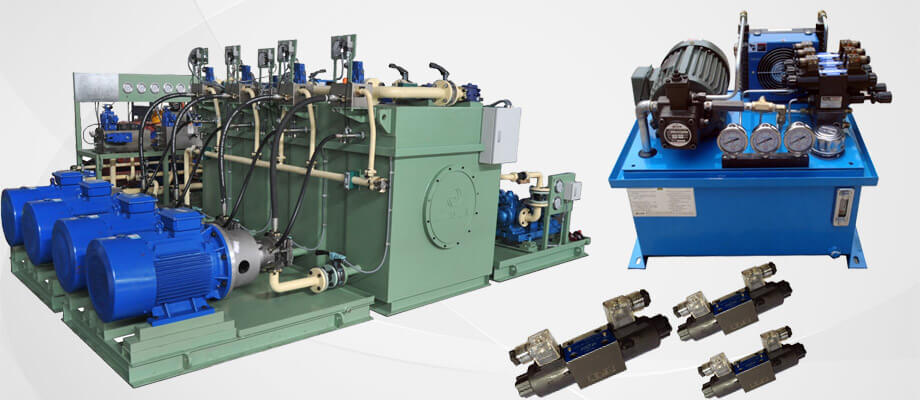 a picture of hydraulic system and the control components